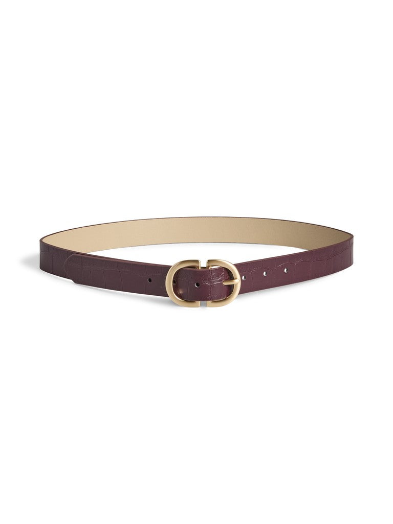 Croco Jeans Belt (Winetasting/Croco)