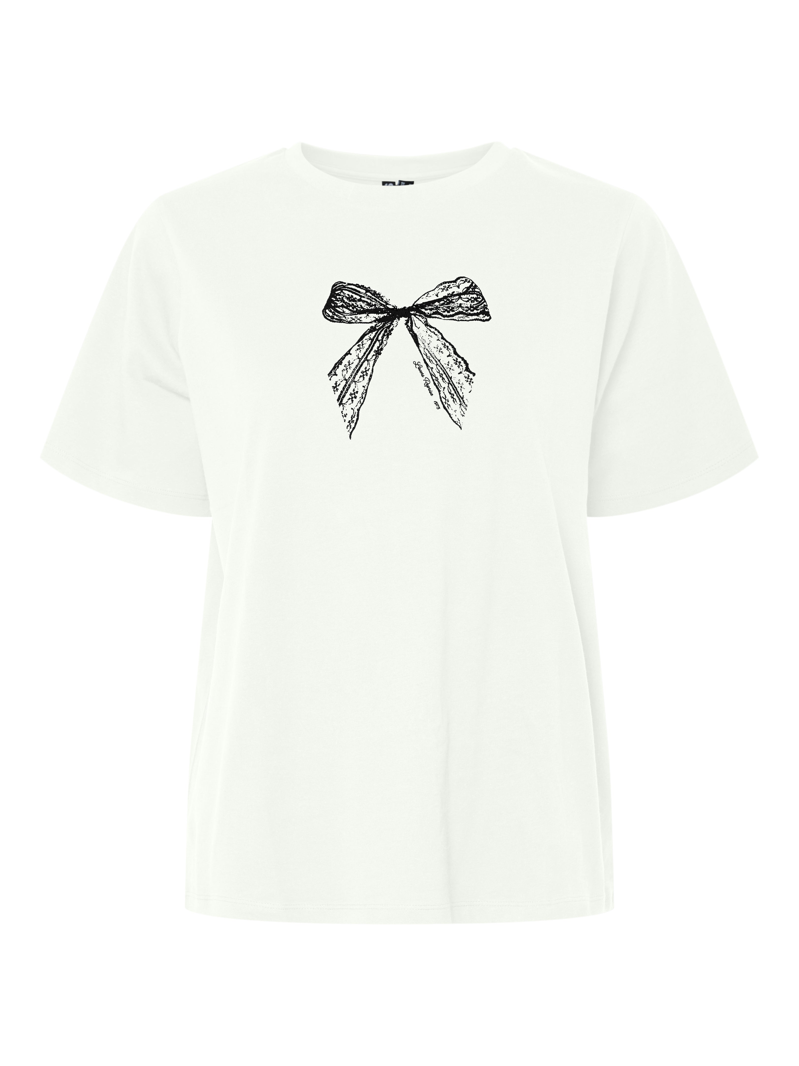 Nilla T-Shirt (White/Black Lace)