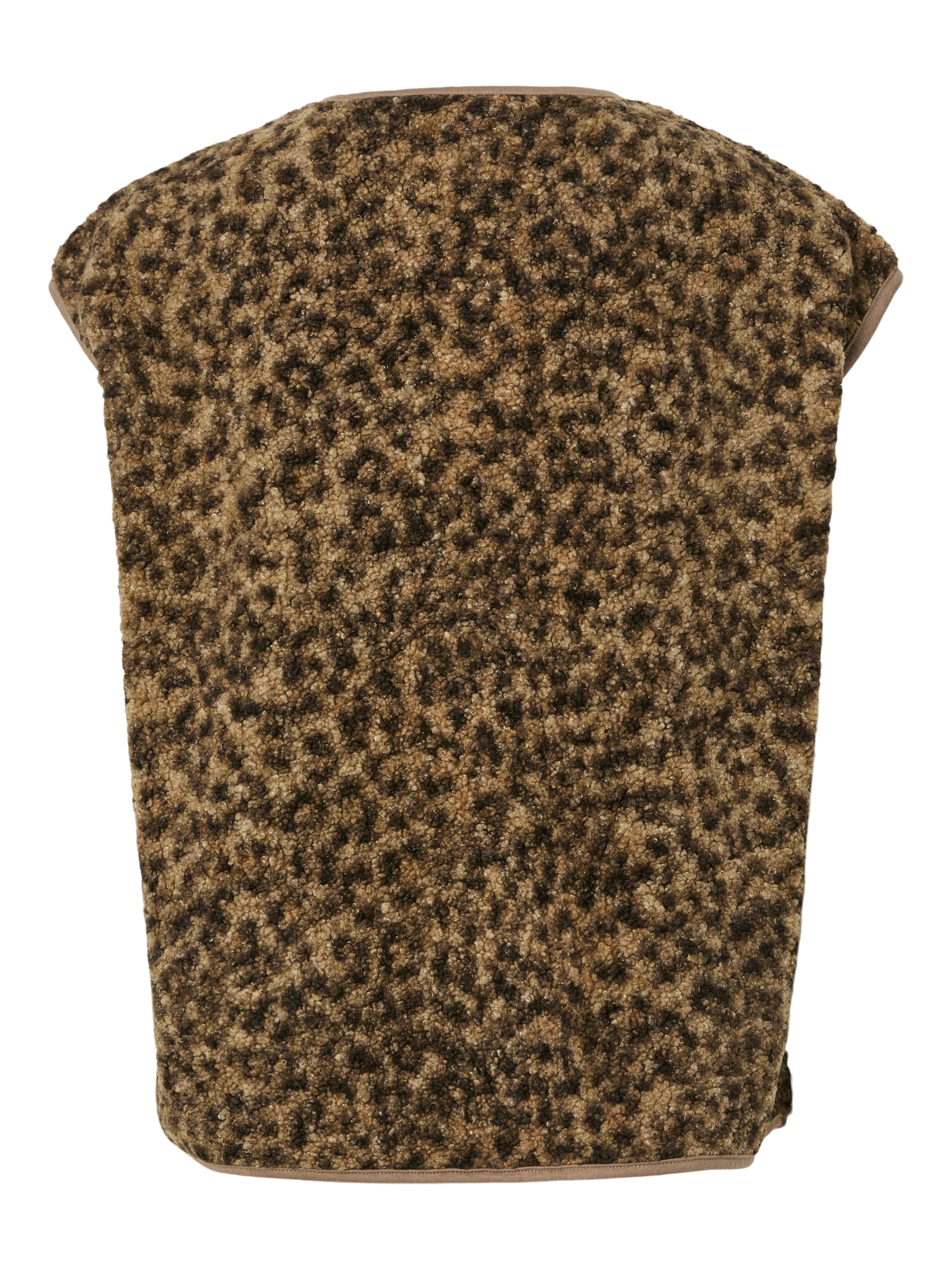 Katty Teddy Gilet (Tannin/ Leopard)