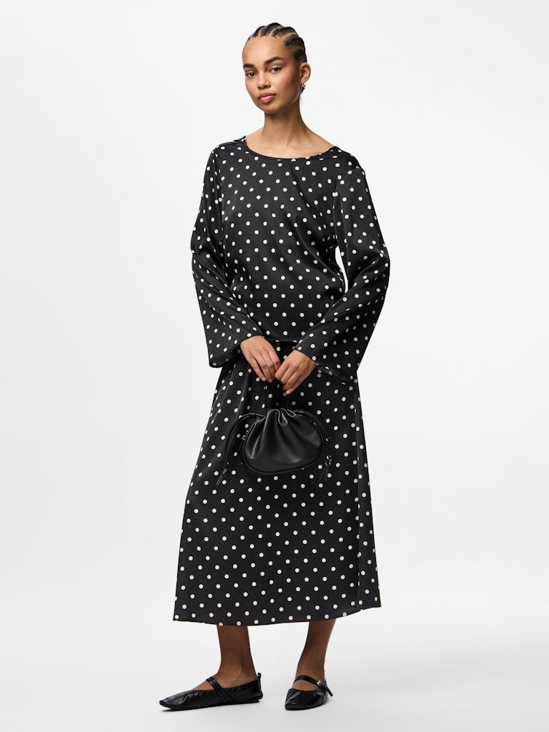 Ona Long Sleeve Top (Black/White)