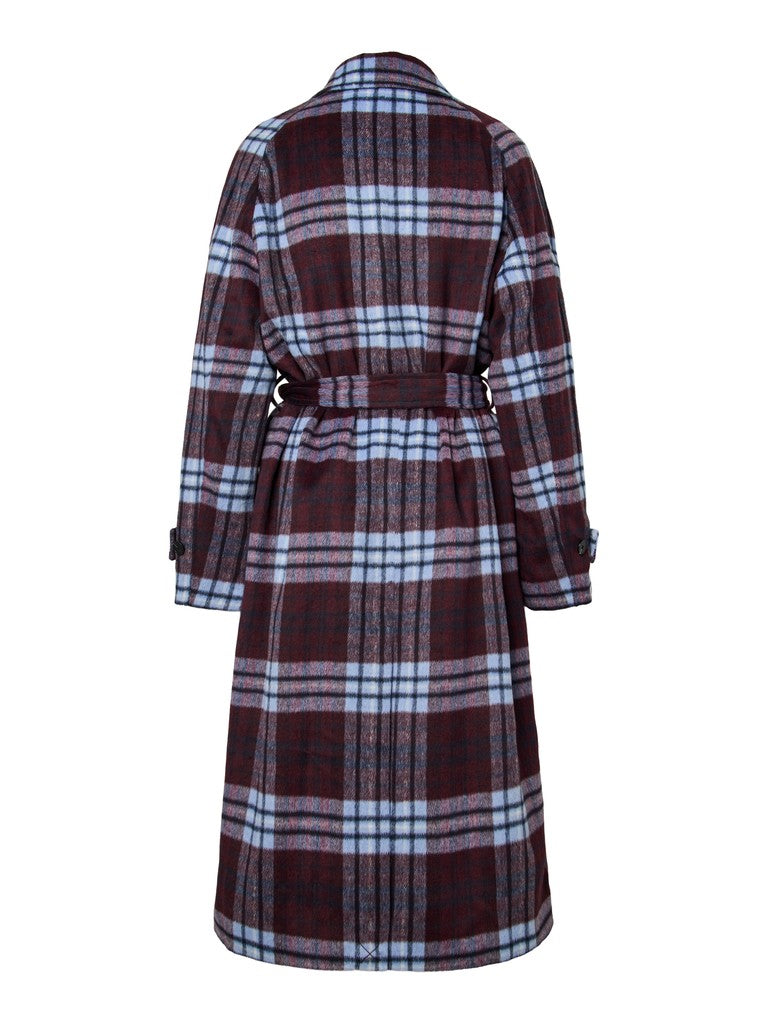 Anya Coat (Brunnera Blue/Check)