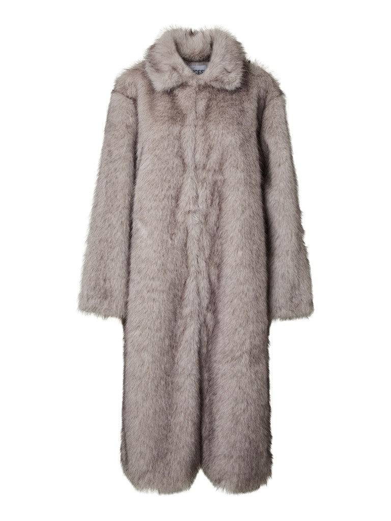 Juliette Faux Fur Coat (Cathedral Spire)