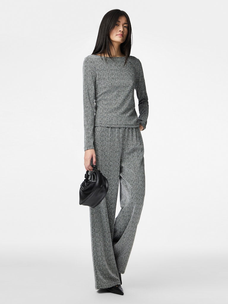 Ana Glitter Wide Leg Pants (Silver/Silver Lure)