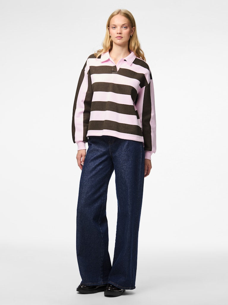 Flora Polo Sweatshirt (Delicioso/Pink Tulle)