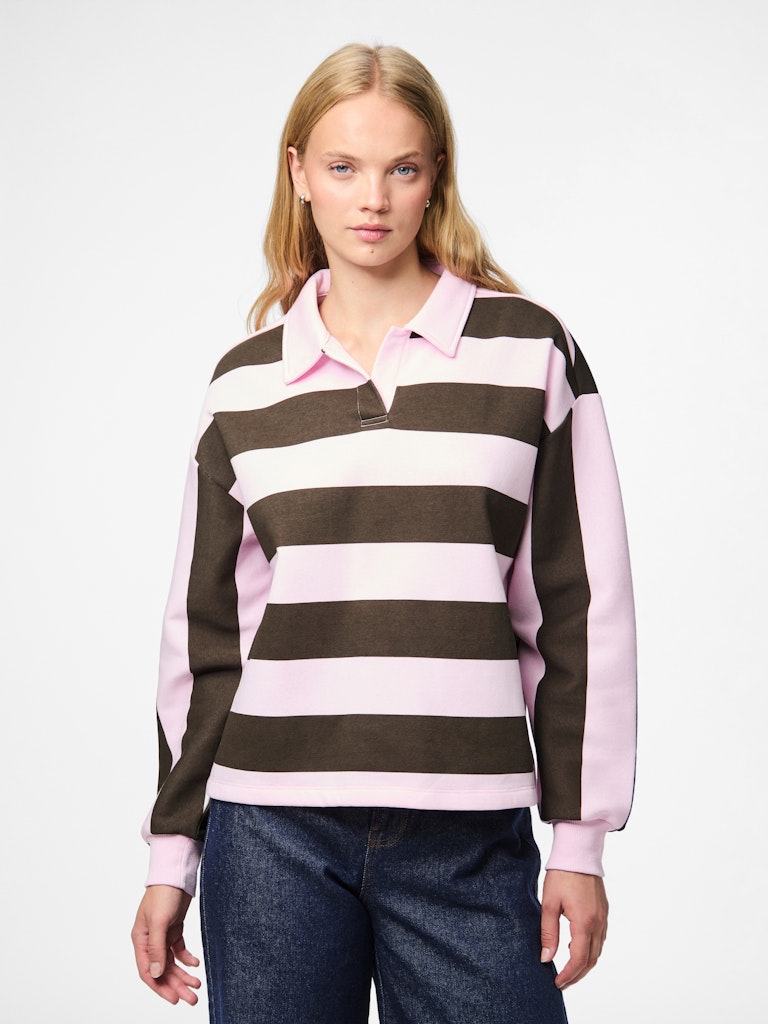 Flora Polo Sweatshirt (Delicioso/Pink Tulle)