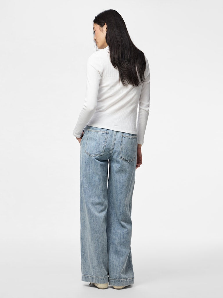 Glenda Wide Leg Jeans (Light Blue)