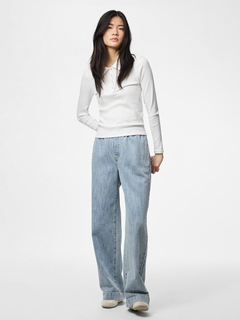 Glenda Wide Leg Jeans (Light Blue)