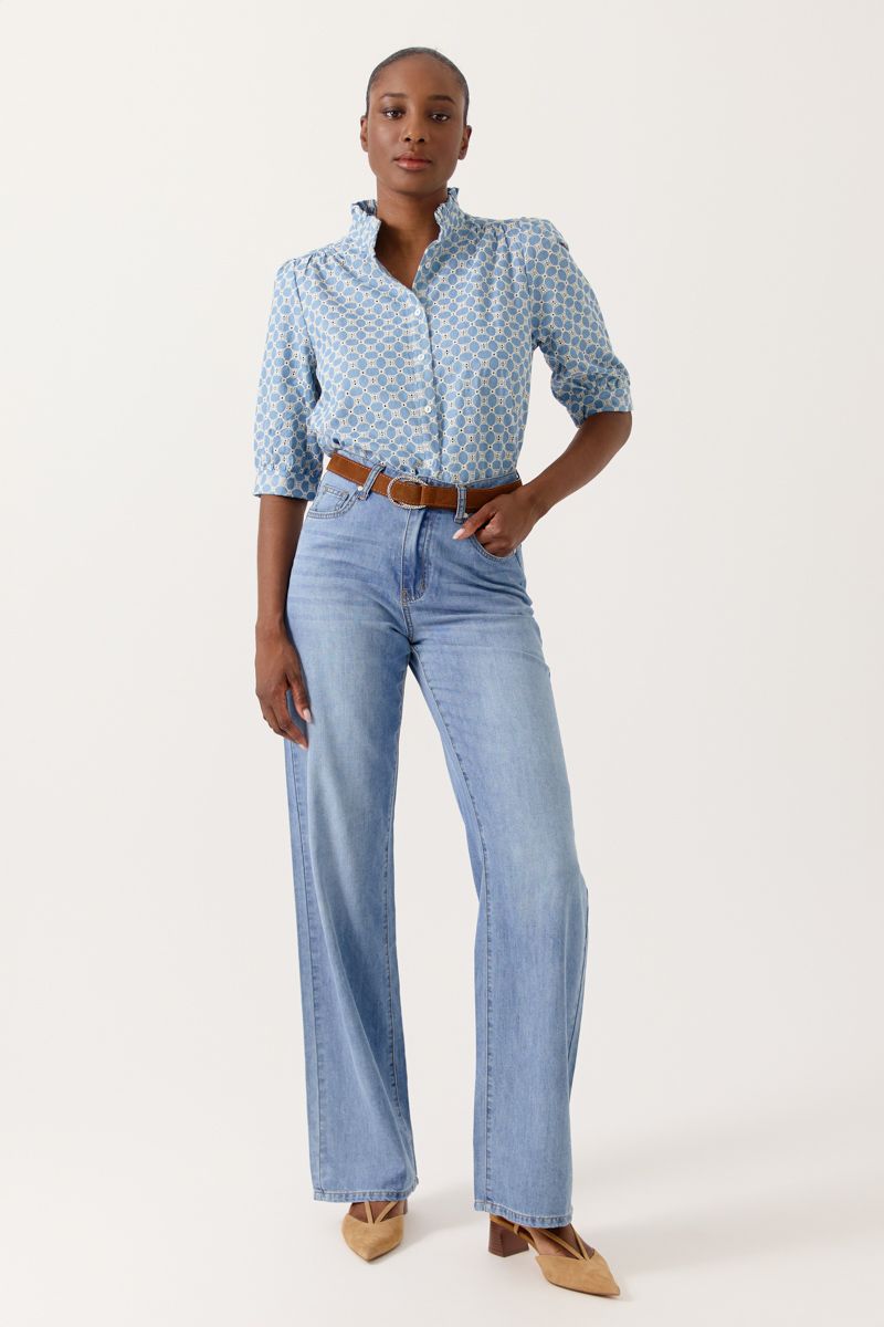 Kathleen Blouse (Denim Blue)