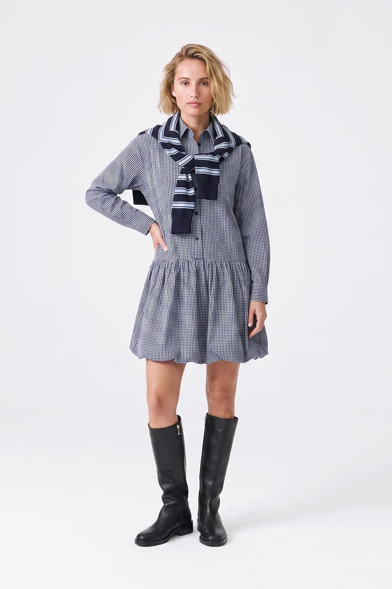 Arerie Dress (Navy/White)