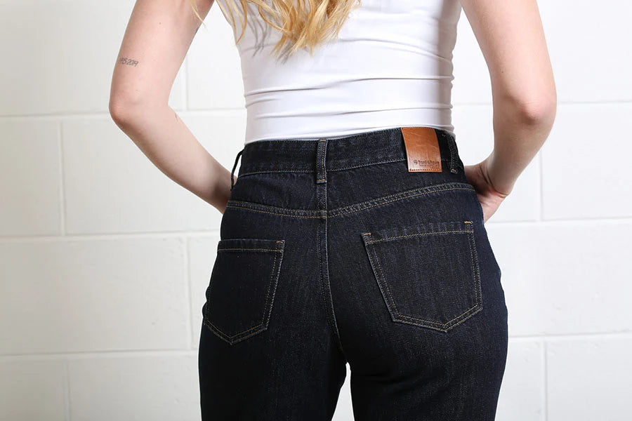 Rose Turn Up Straight Jean (Raw Denim/Short)