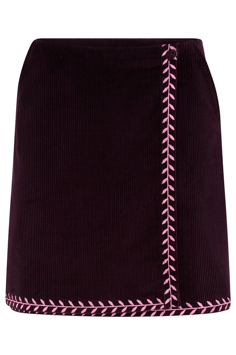 Suzie Mini Skirt (Dark Plum)