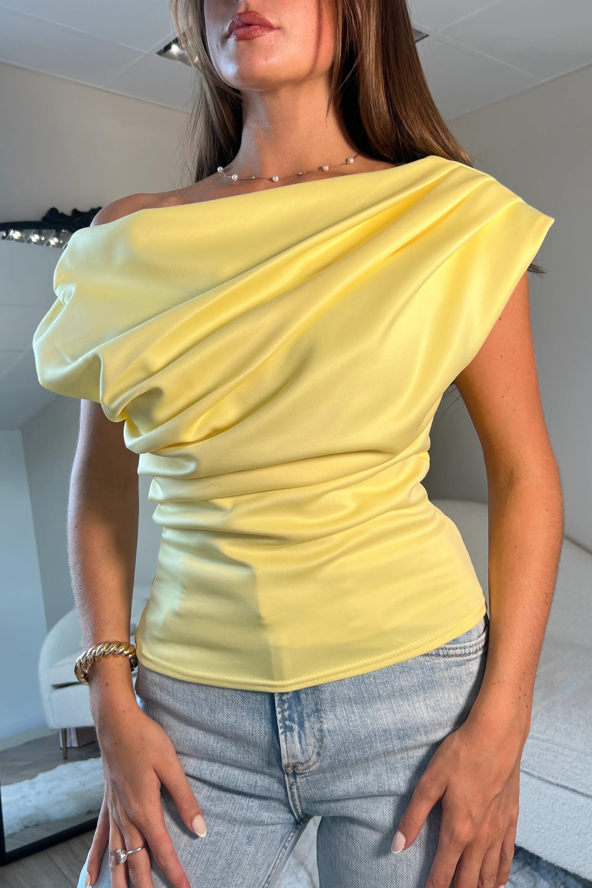 Donna Asymmetric Top (Yellow)