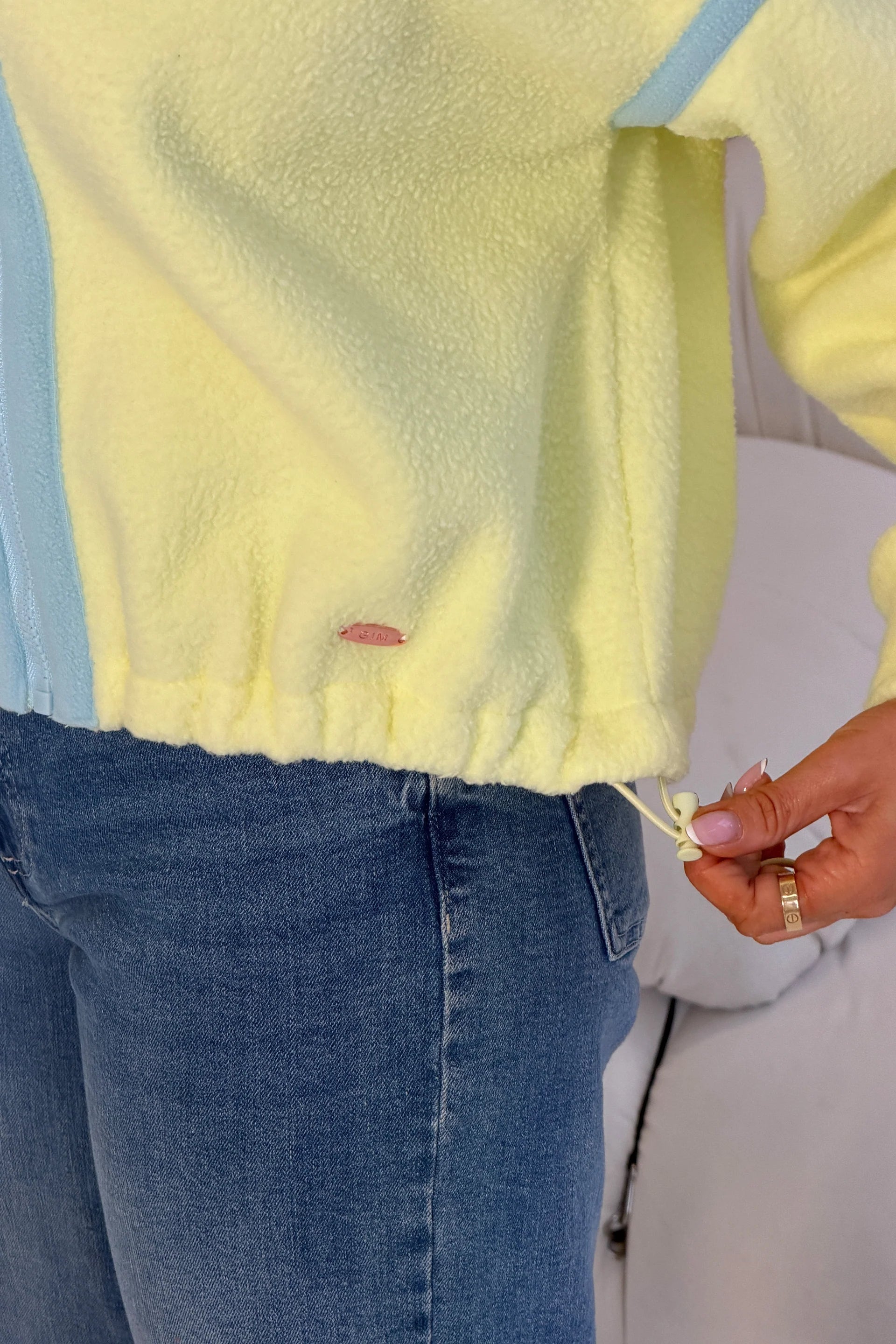 Lulu Zipped Fleece (Yellow)