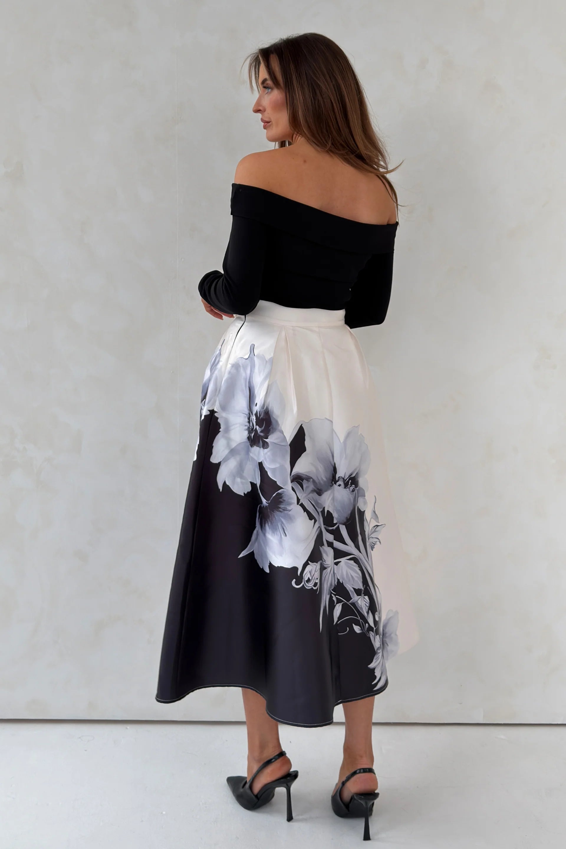 Kathy Bardot Maxi Dress (Black)