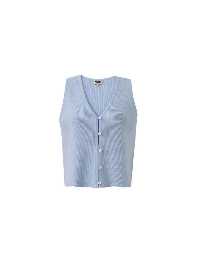 Maurane Sleeveless Top (Light Blue)