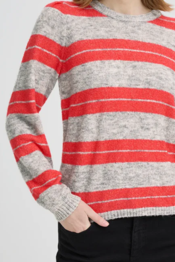 Dalores Knit Jumper (Grey/Teaberry)