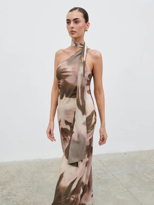 Sheree Maxi Dress (Neutral/Brown)