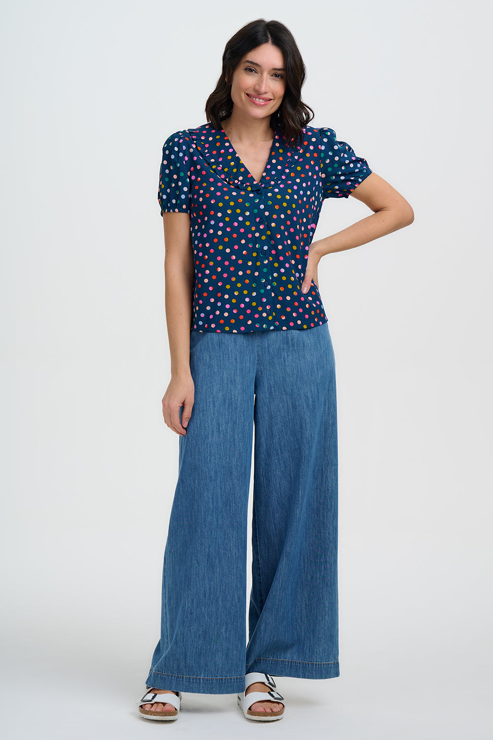 Elaine Blouse (Petrol Navy)
