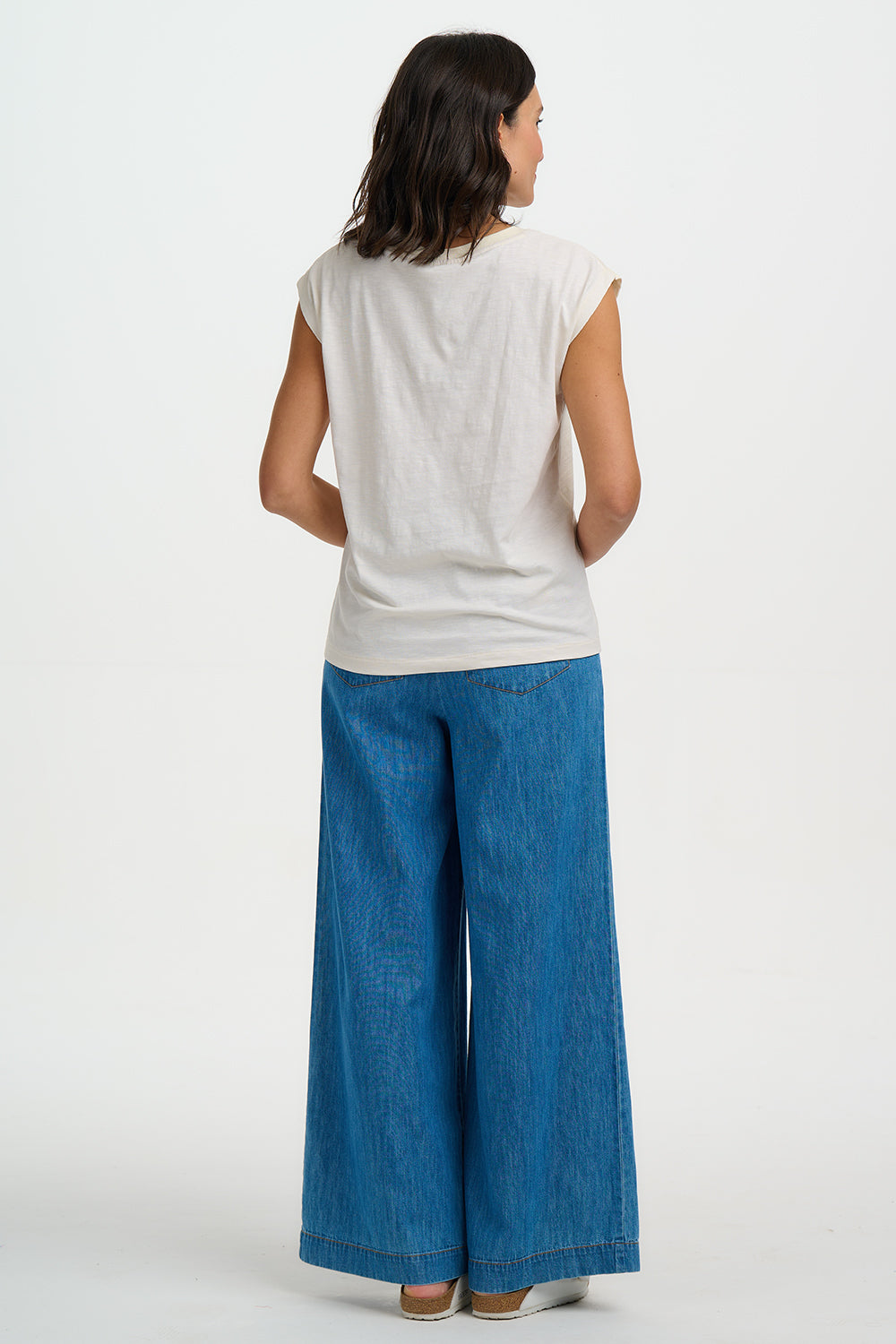 Chrissy Tank T-Shirt (Cream)
