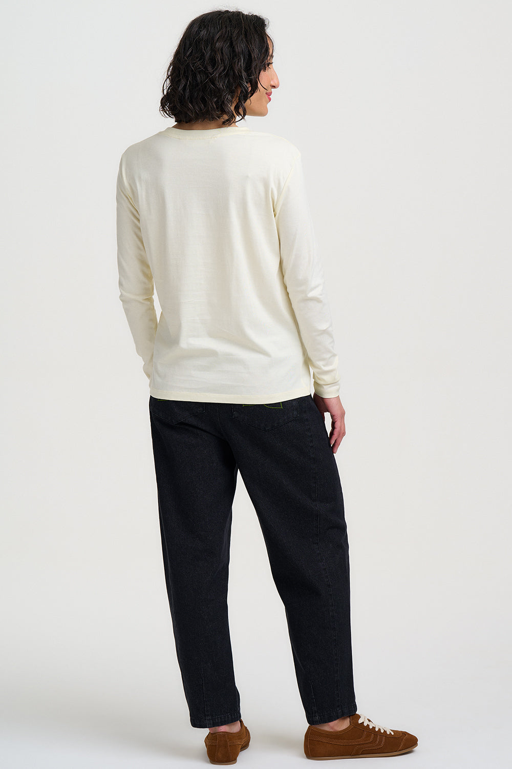 Brunswick Top (Off White/Heart Flower)