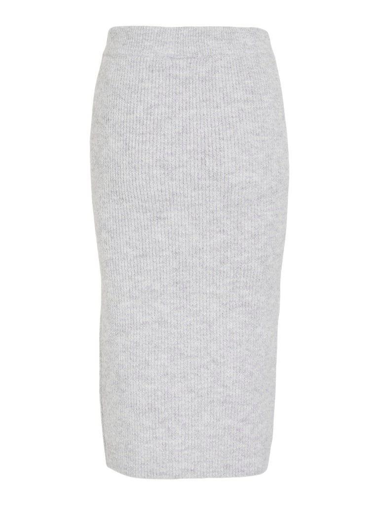 Ryker Knit Midi Skirt (Light Grey Melange)