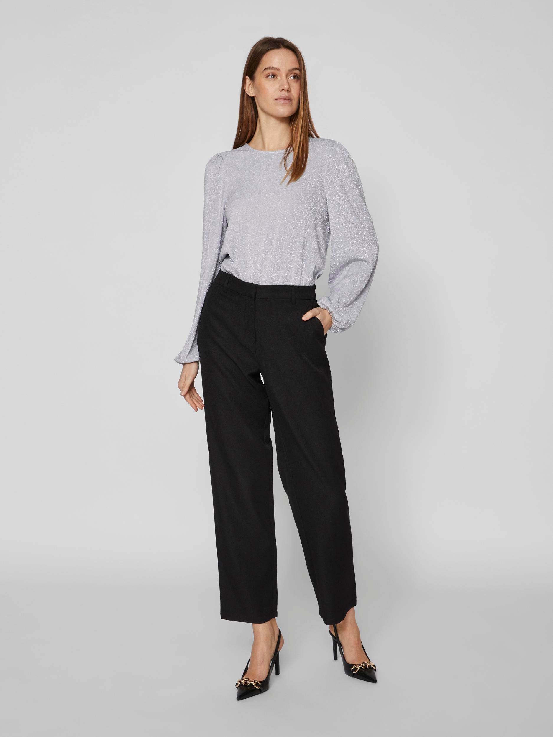 AUGUSTINA L/S TOP (SILVER)