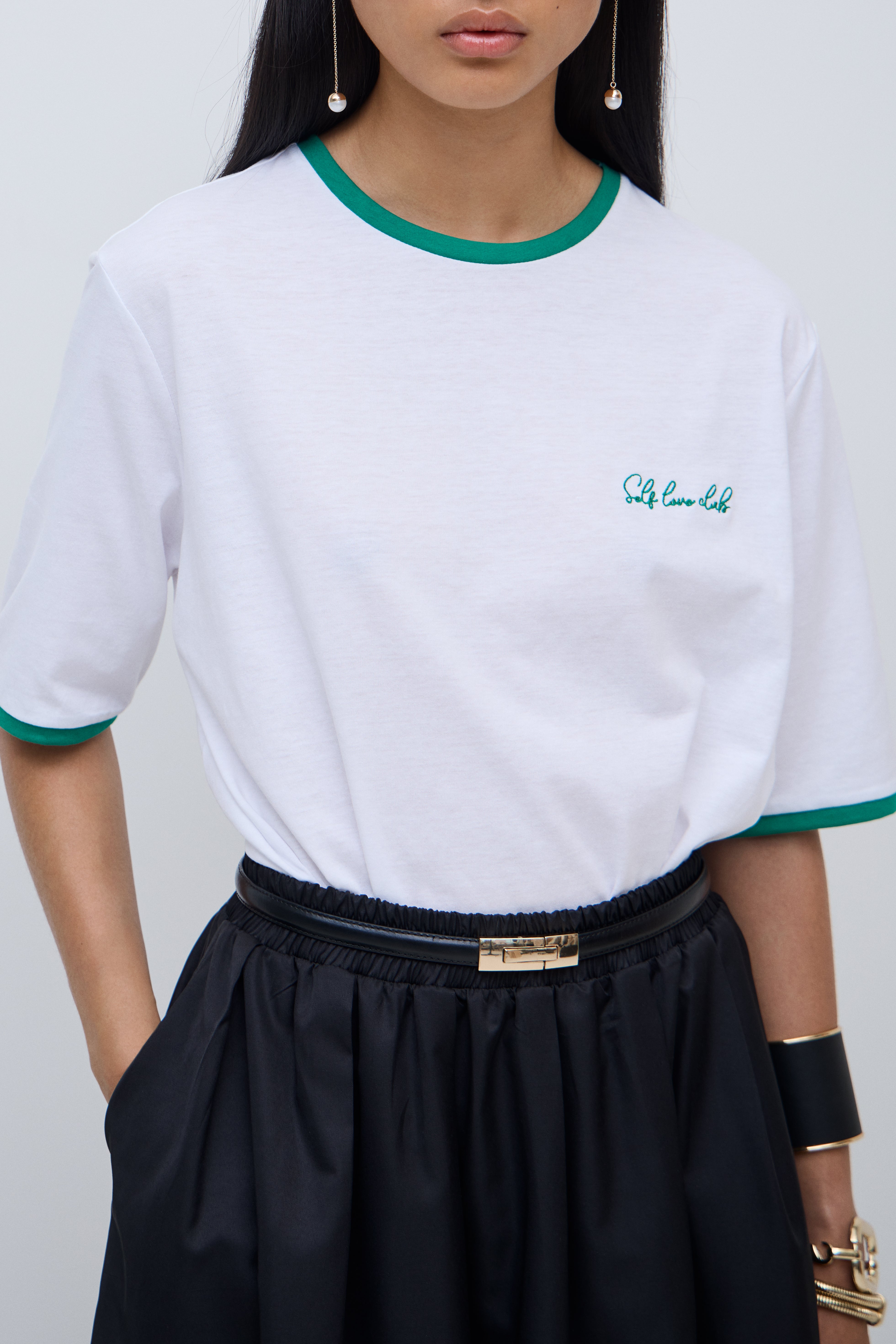 Love Club T-Shirt (Snow White/Tramarin)