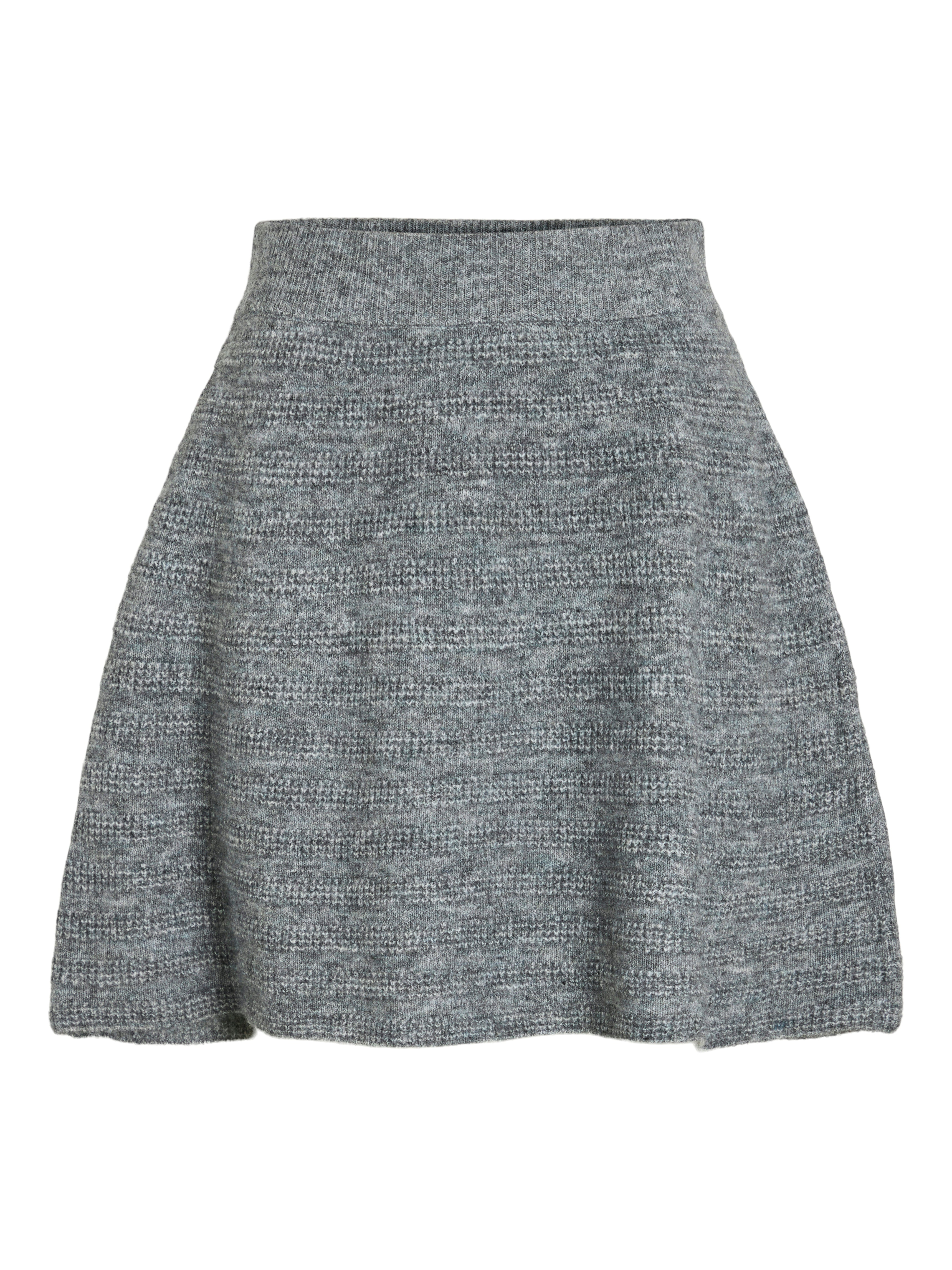 Jayla Knit Mini Skirt (Medium Grey/Melange)