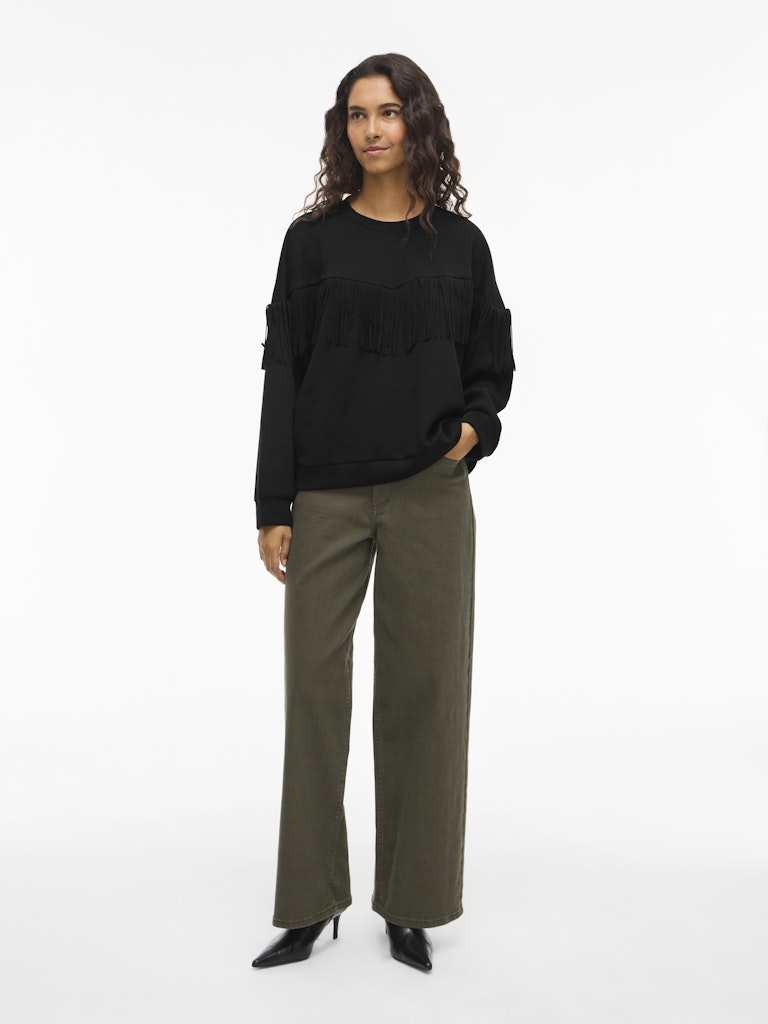 Fergie Fringe Sweater (Black Beauty)