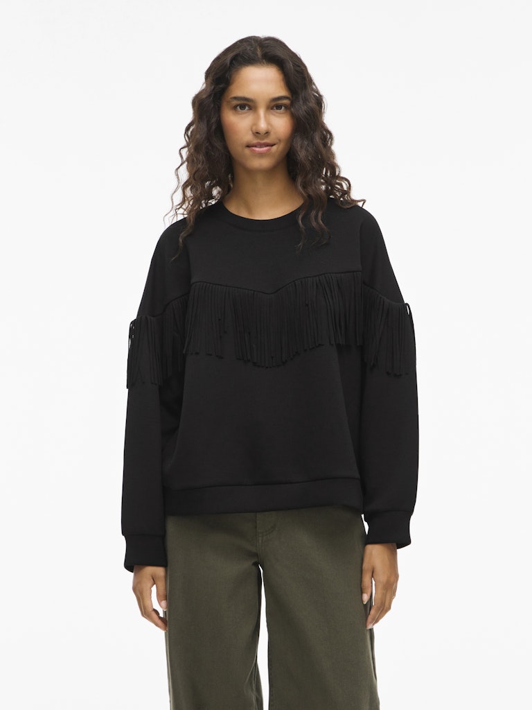 Fergie Fringe Sweater (Black Beauty)