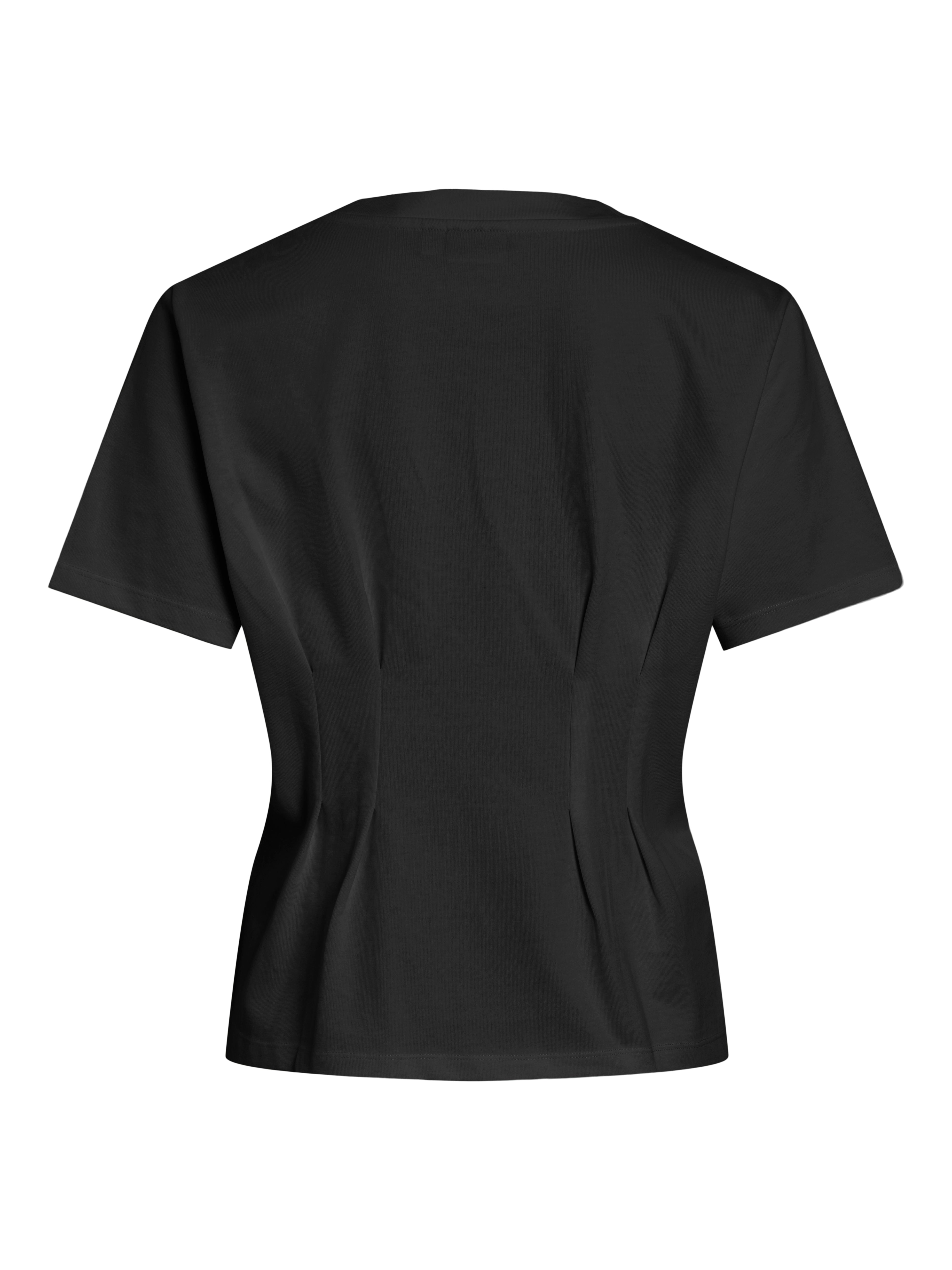 Maya Pleat T-Shirt (Black Beauty)