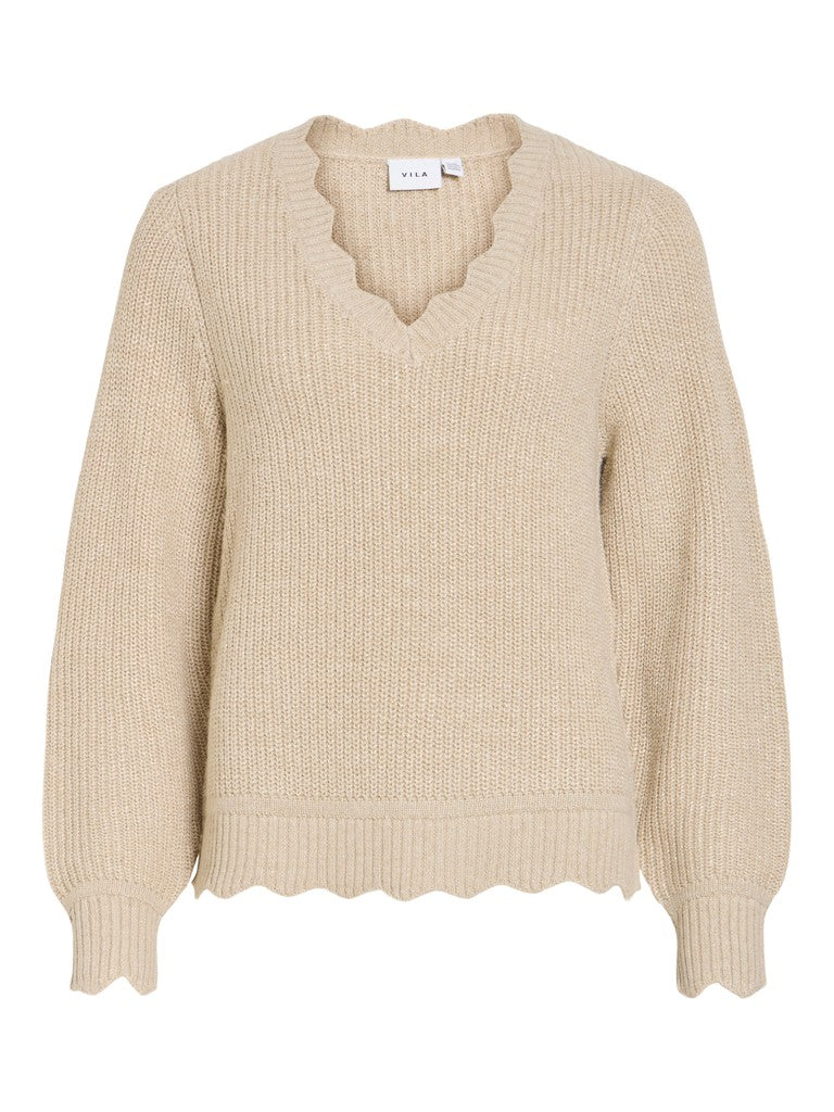 Tina Jumper (Natural Melange/Gold Glitter)