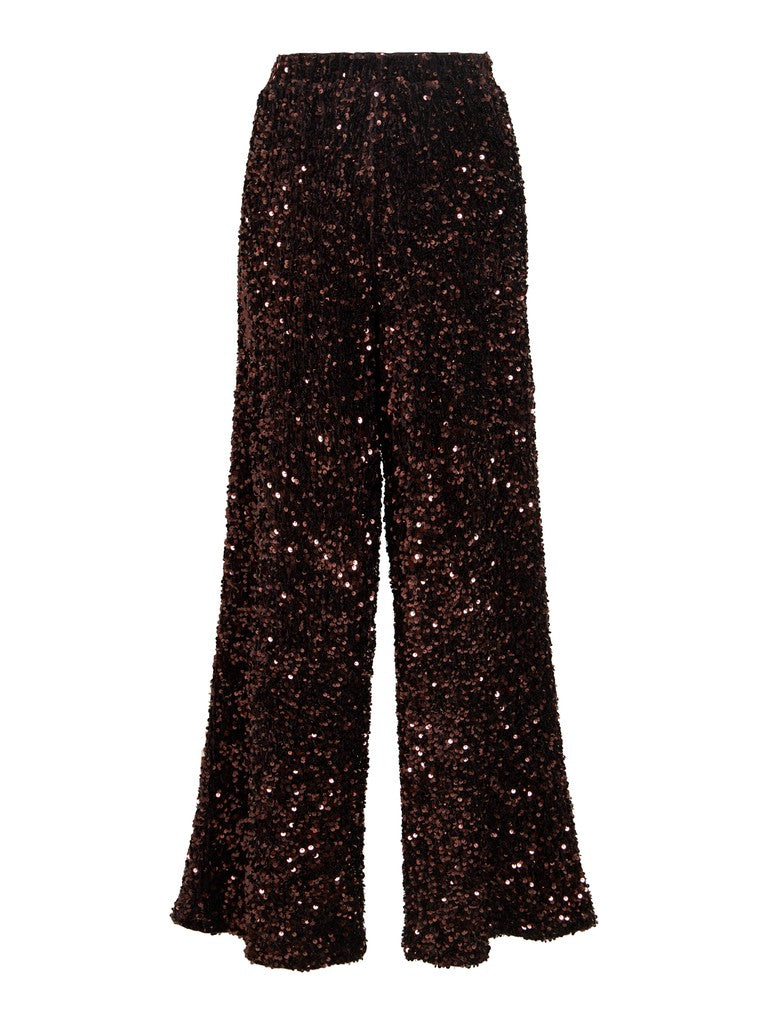 Lorna Sequin Pants (Coffee Bean)