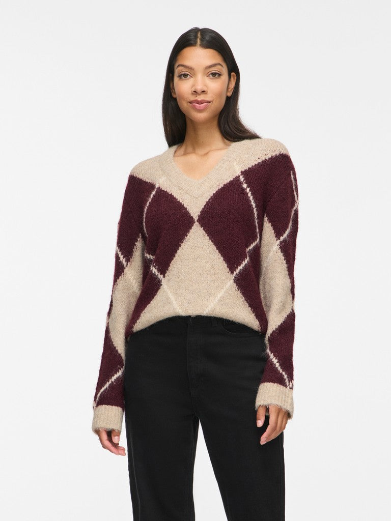 Libby Knit Jumper (Natural Melange/Port Royale)