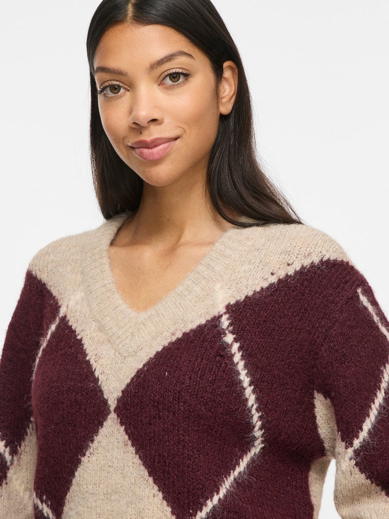 Libby Knit Jumper (Natural Melange/Port Royale)