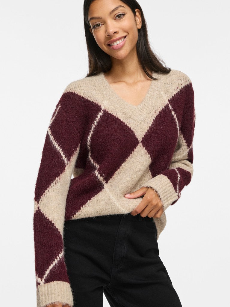 Libby Knit Jumper (Natural Melange/Port Royale)