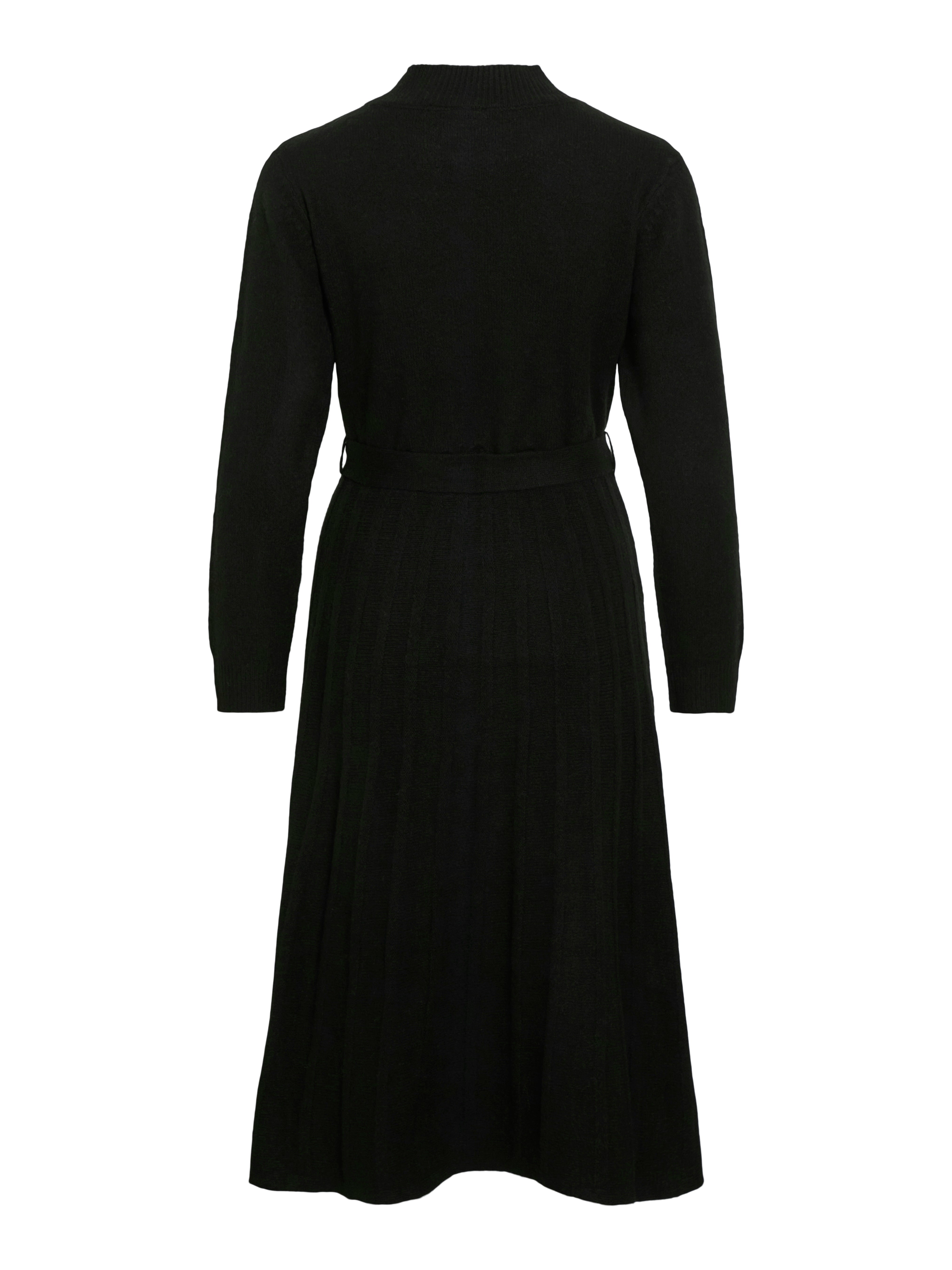 Trinney Belted Knit Dress (Black)
