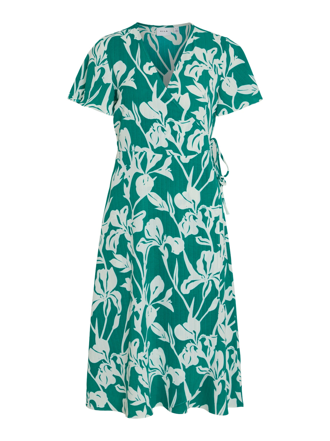Lovie Wrap Midi Dress (Ultramarine Green)