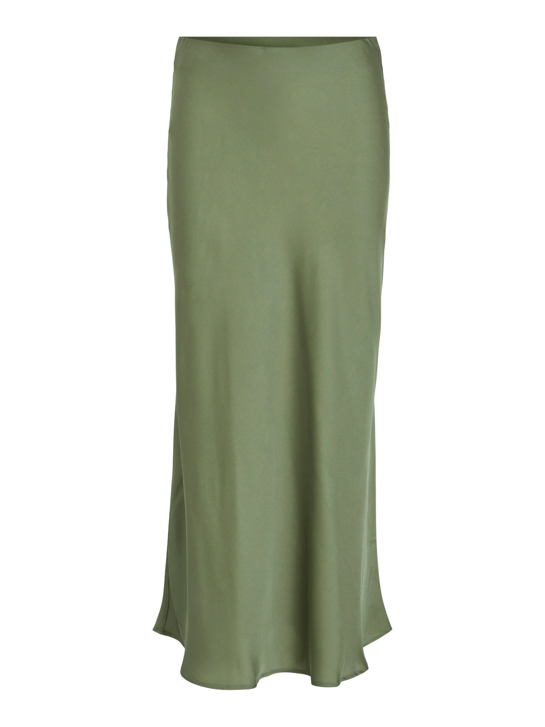 Vielette High Waisted Maxi Skirt (Oil Green)