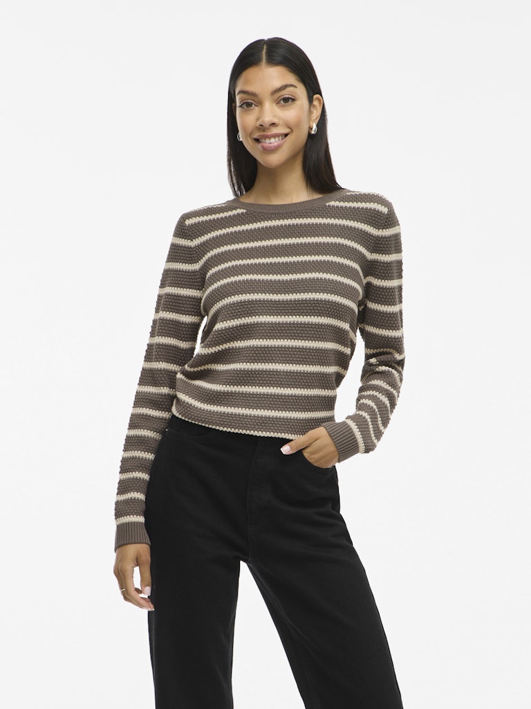 Dalo Stripe Jumper (Falcon/Sandshell)