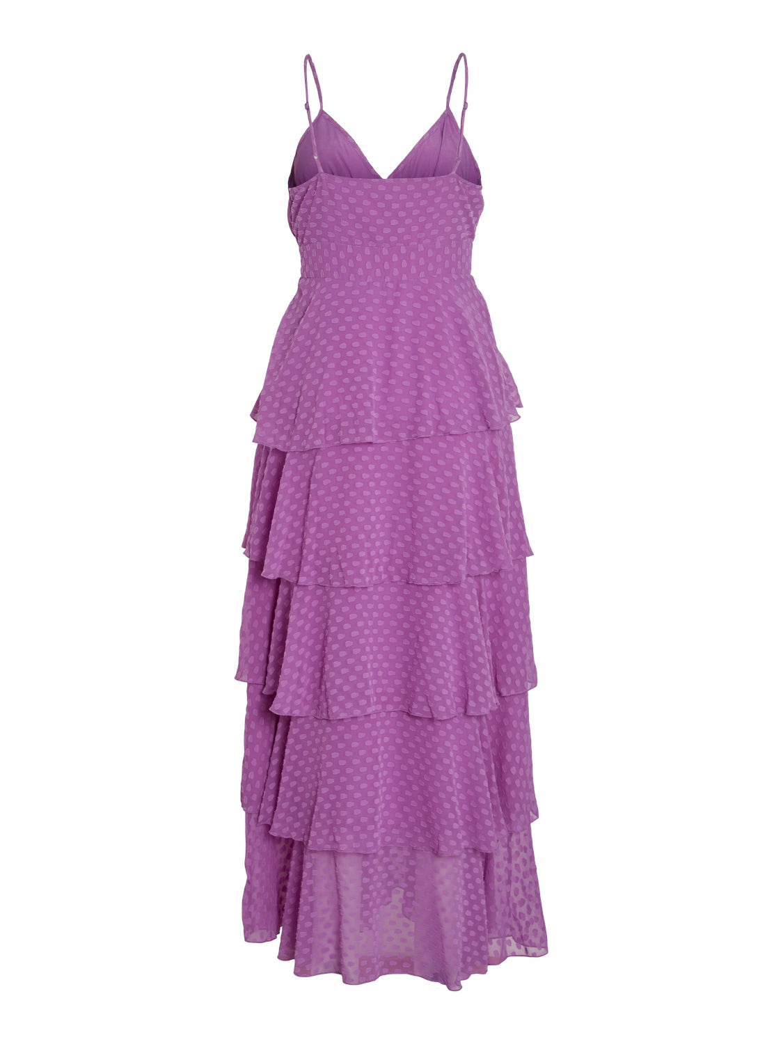 Vika Maxi Flounce Dress (Dewberry)