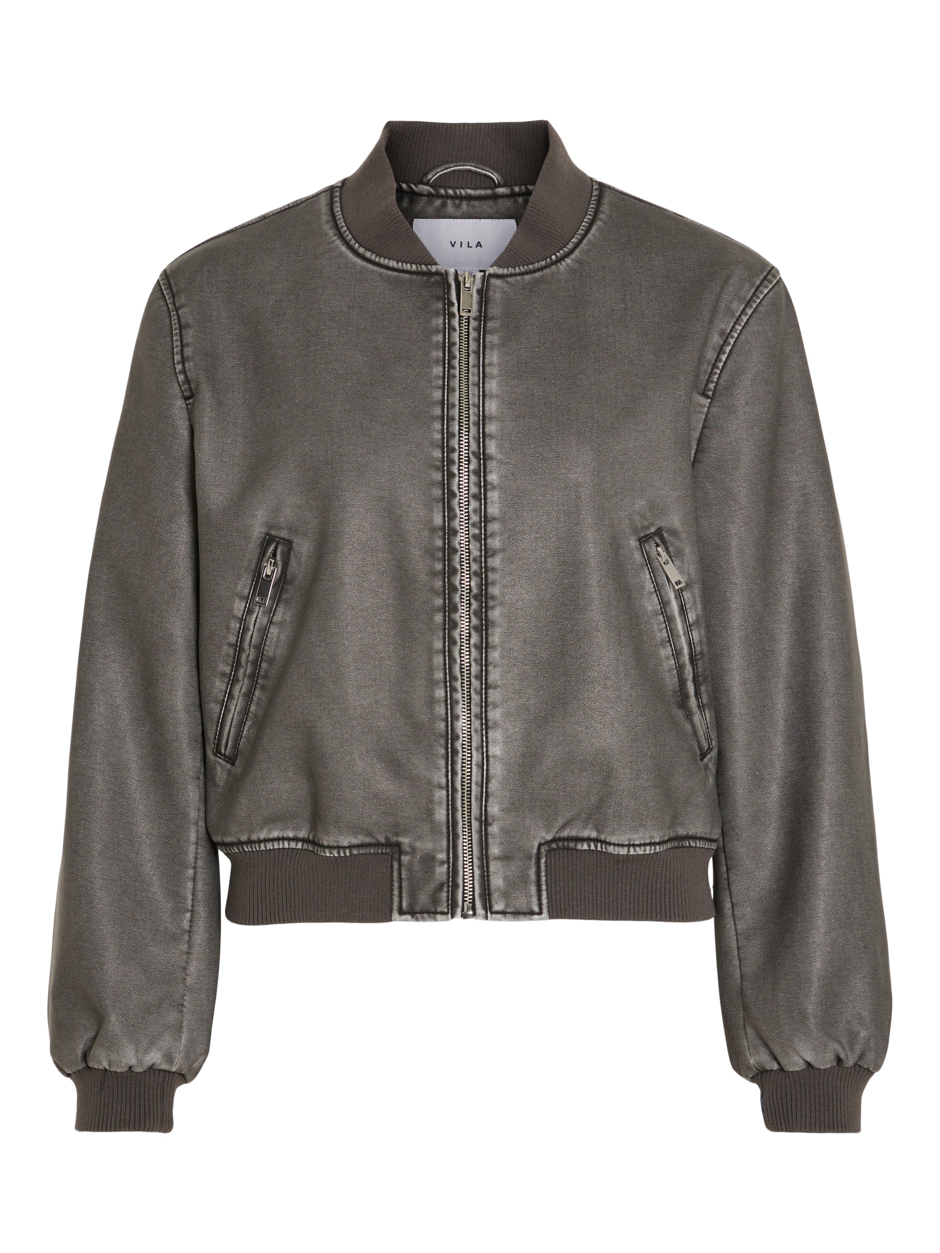 MACKA WASHED BOMBER JACKET (GREY)d