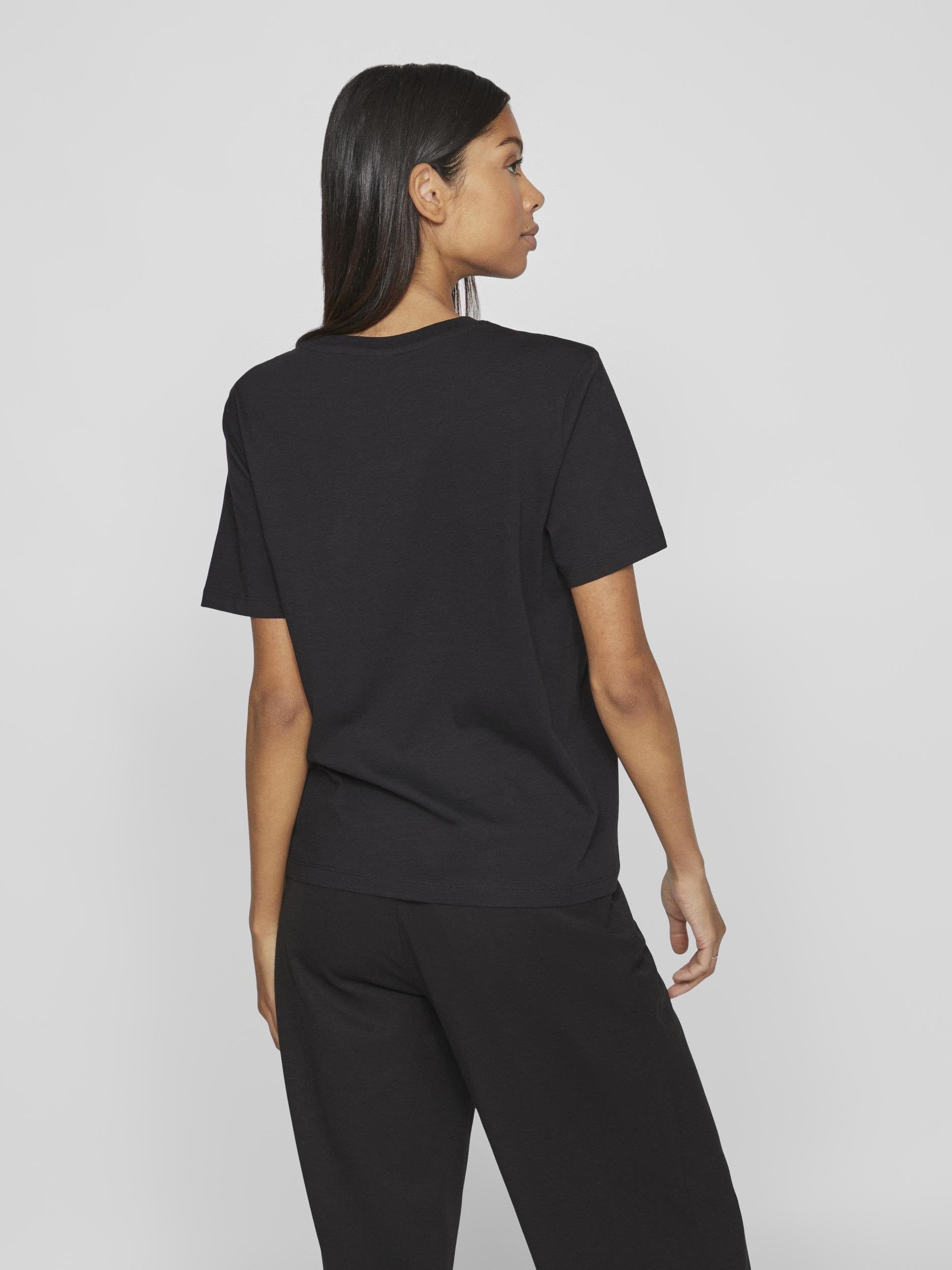 VIANNA T-SHIRT (BLACK/WHITE FACE)