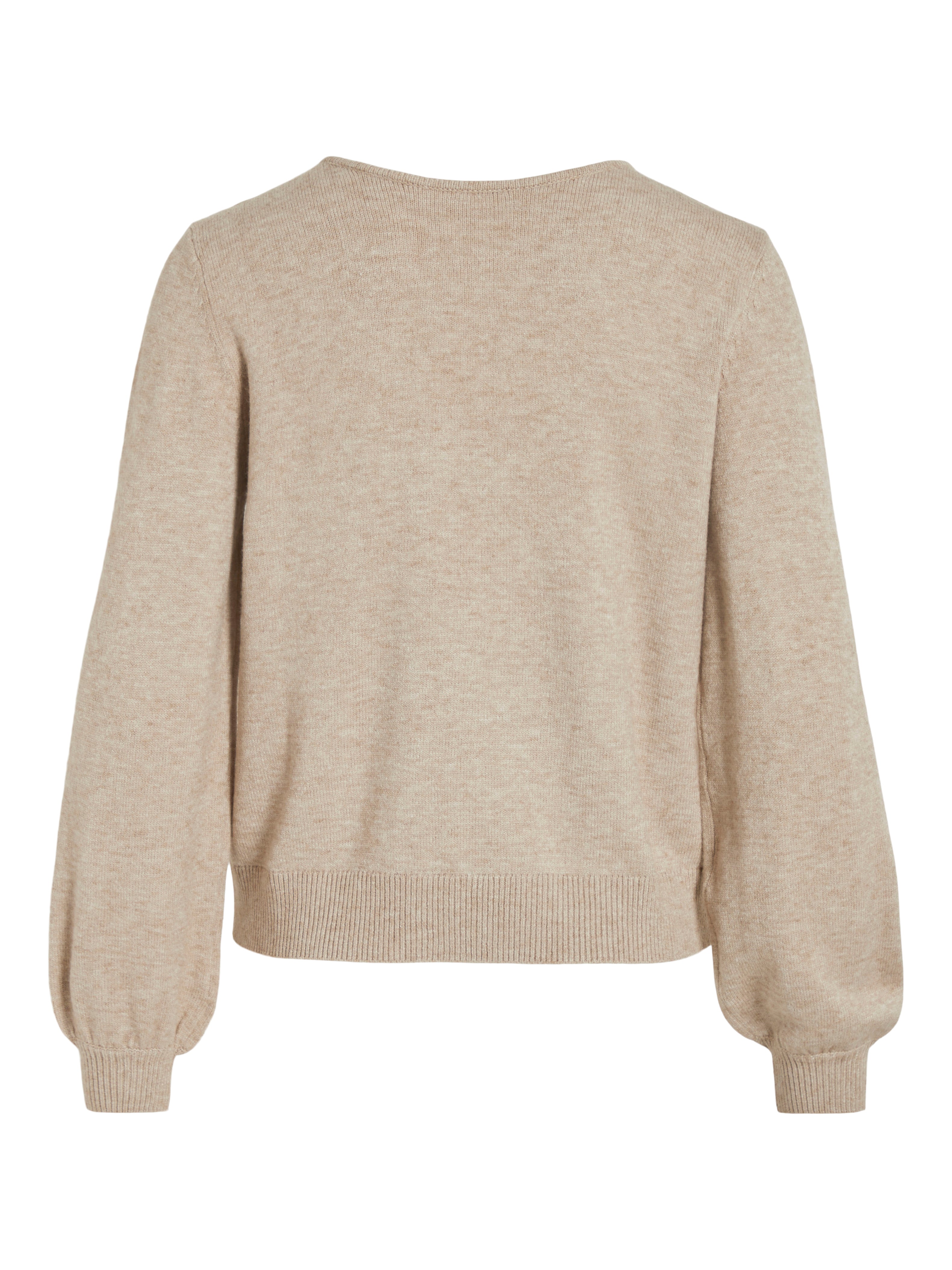 Victoria Reversible V-Neck Jumper (Natural Melange)