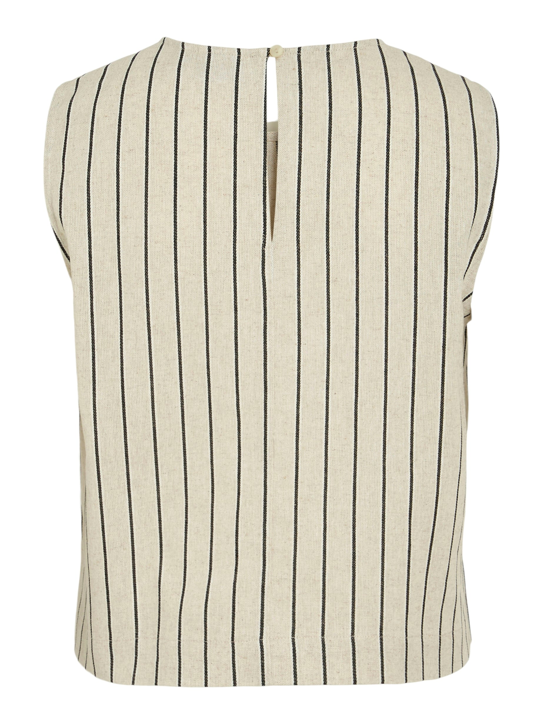 Tiba Sleeveless Top (Natural/ Black)