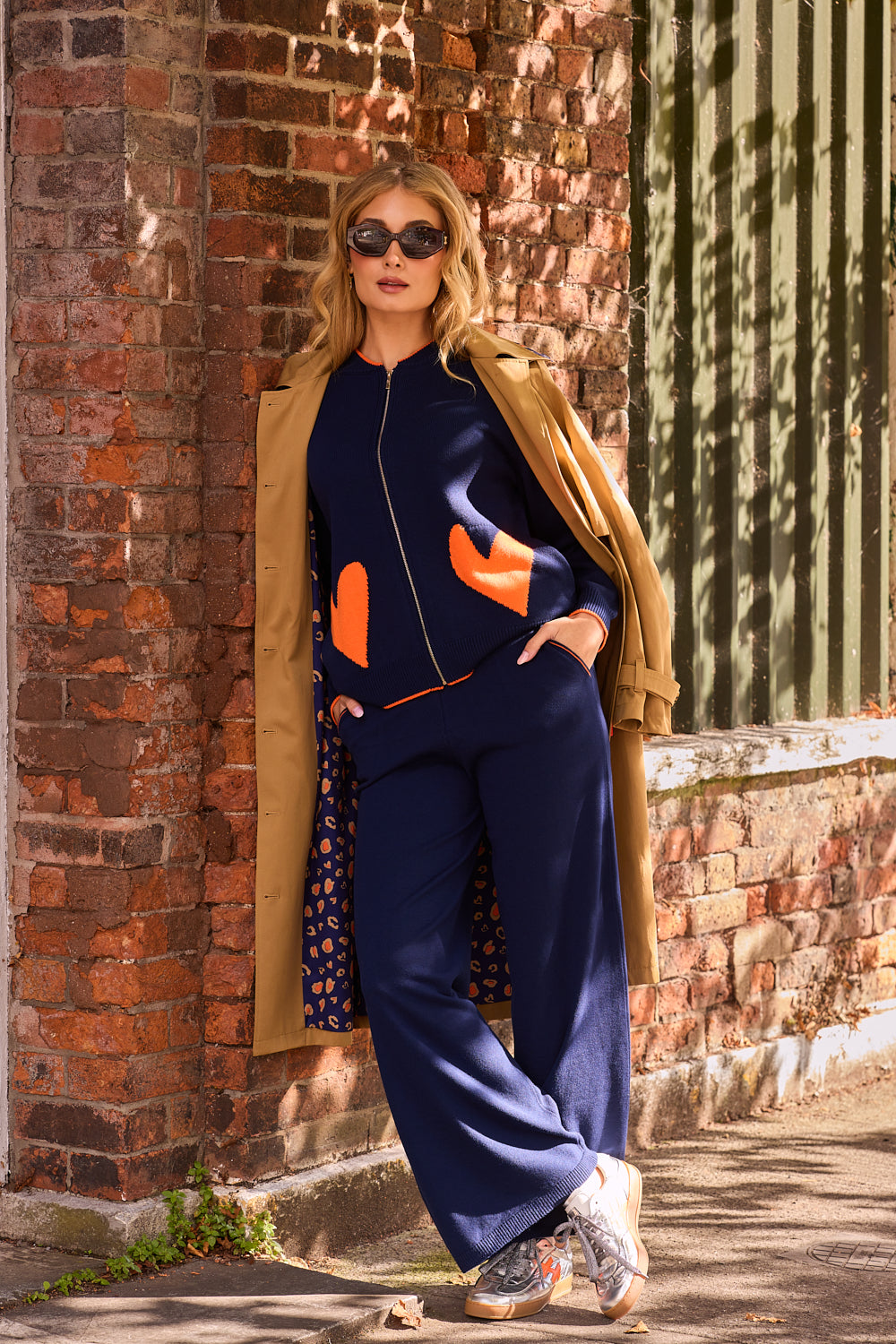 Mirage Knitted Trousers (Navy)