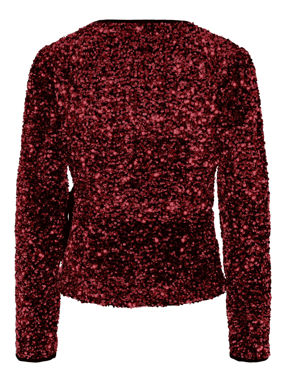 Ellen Sequin Wrap Top (Port Royale)