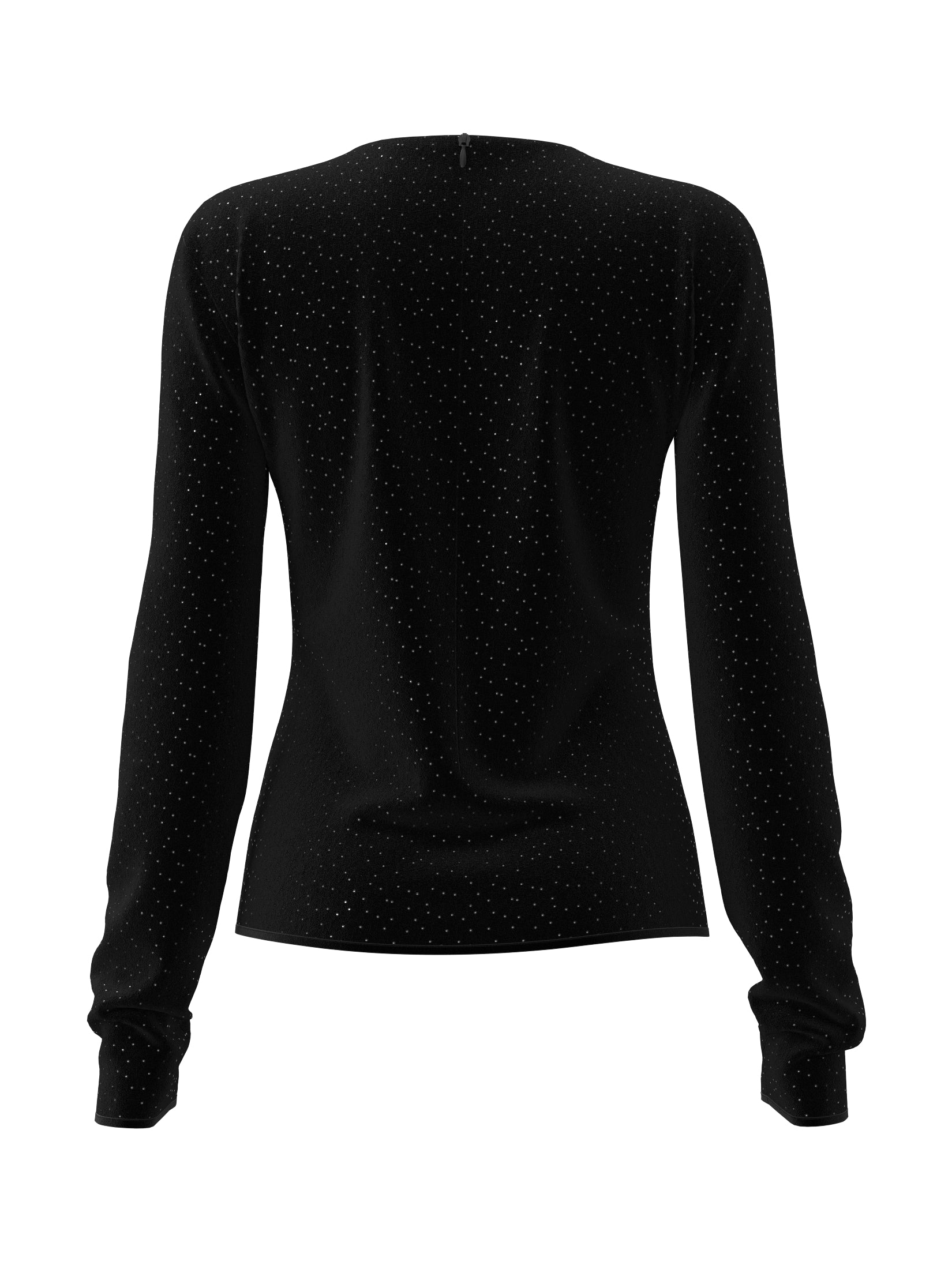 Liddy Velvet Rhinestone Top (Black/Rhinestone)