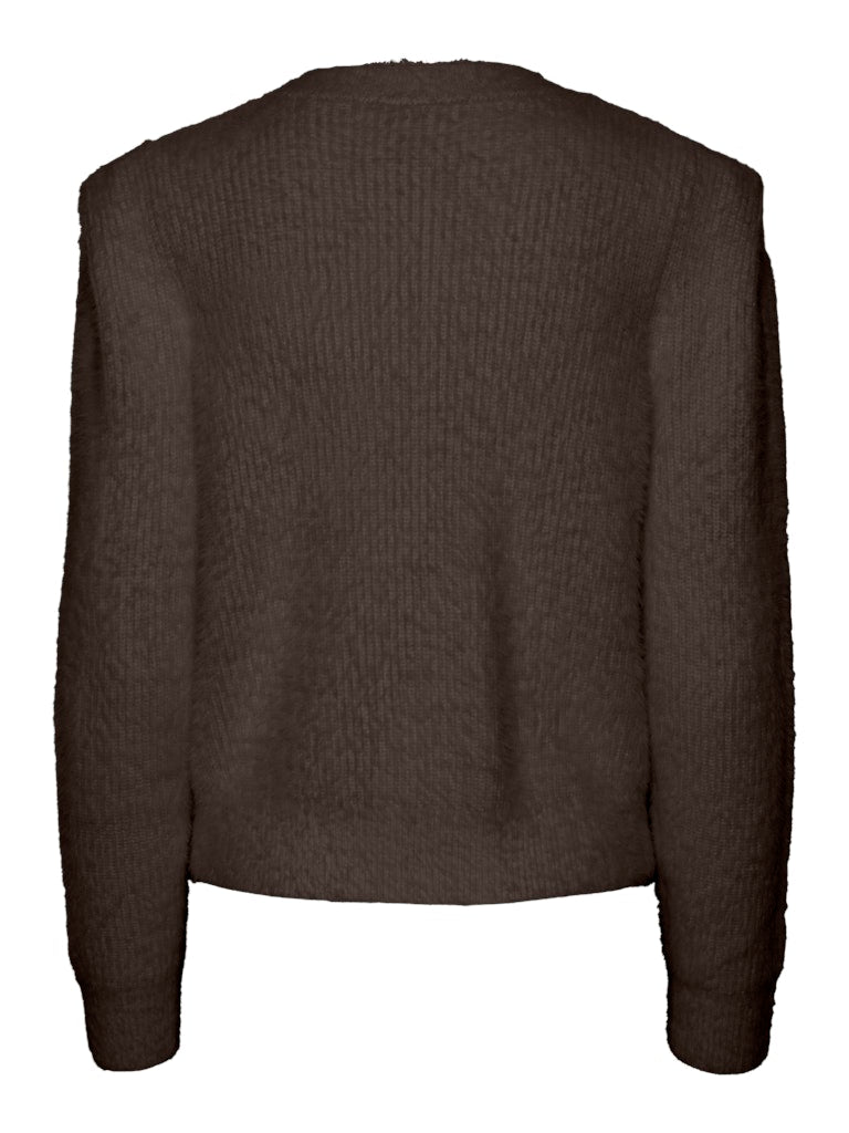 Michelle Knit Cardigan (Hot Fudge)