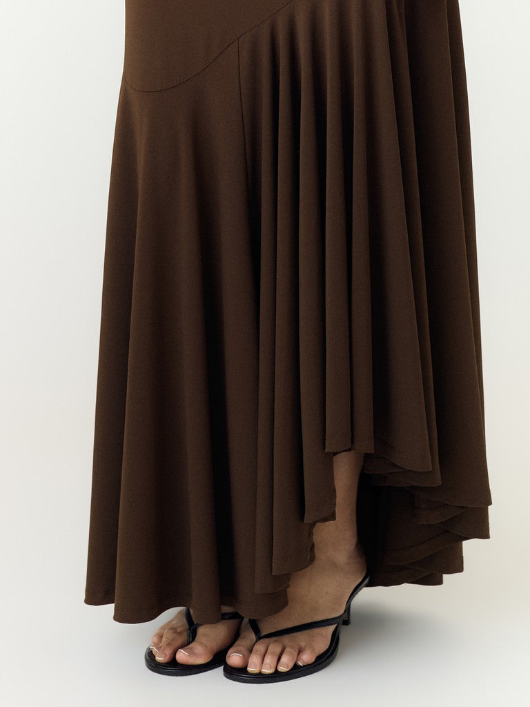 Dita Bandeau Maxi Dress (Coffee Bean)